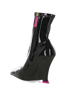 Marla 100mm wedge boots 3JUIN | 324W7004S0873997FLUID BLACK